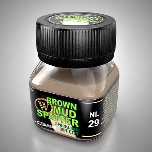 Nitroline Speckling Effect: Brown Mud Spatter 50ml Bottle