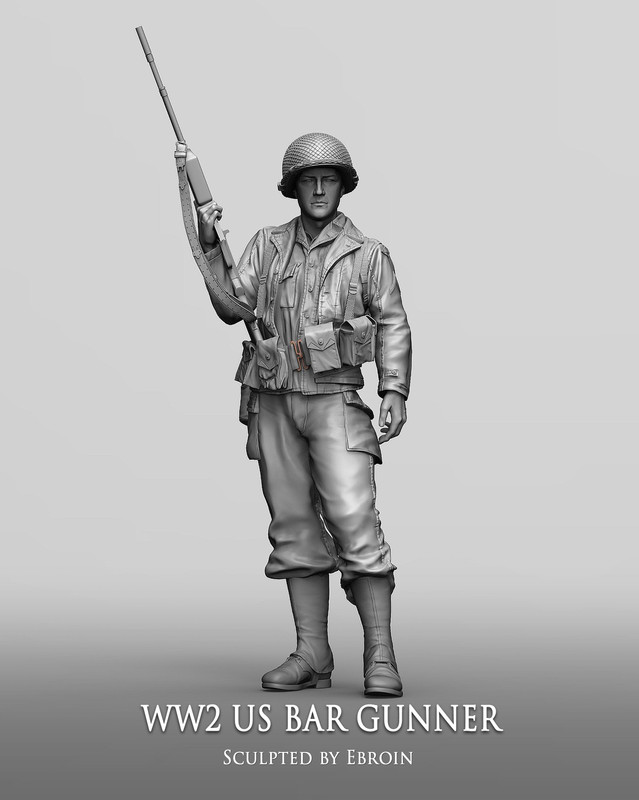 WW2 BAR Gunner