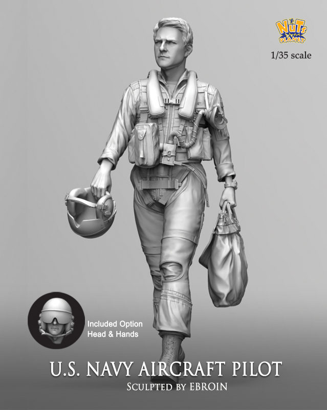 US Navy Aircraft Pilot (1/35 Scale)