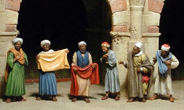 Arab Basar At The Fabric Merchant