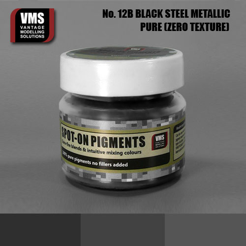 Spot-On Pigment - Black Steel Metallic Pure Pigment