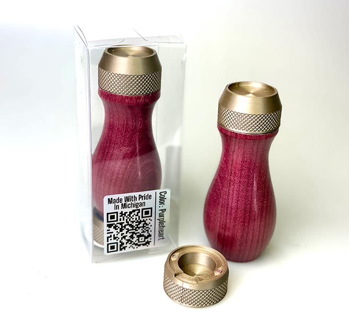 OddBit Wooden Miniature Painting Handle - Purpleheart (New wood type for 2025)