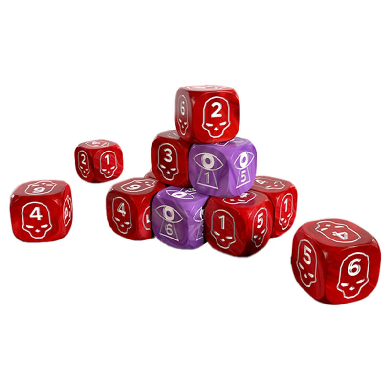 One Page Rules: Grimdark Future 16mm Wound & Spell Dice Set (20)