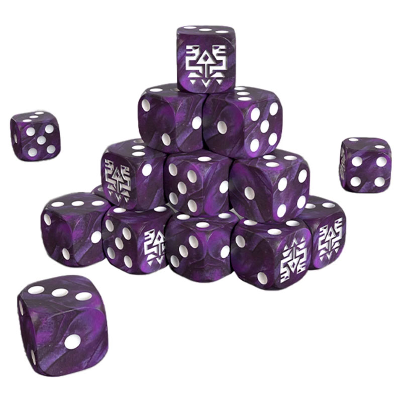 One Page Rules Grimdark Future: Saurian Starhost 16mm Dice Set (20)