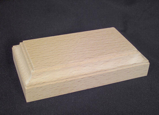 Rectangular Base - Unpainted - 4.25 x 2 x 1.2in high