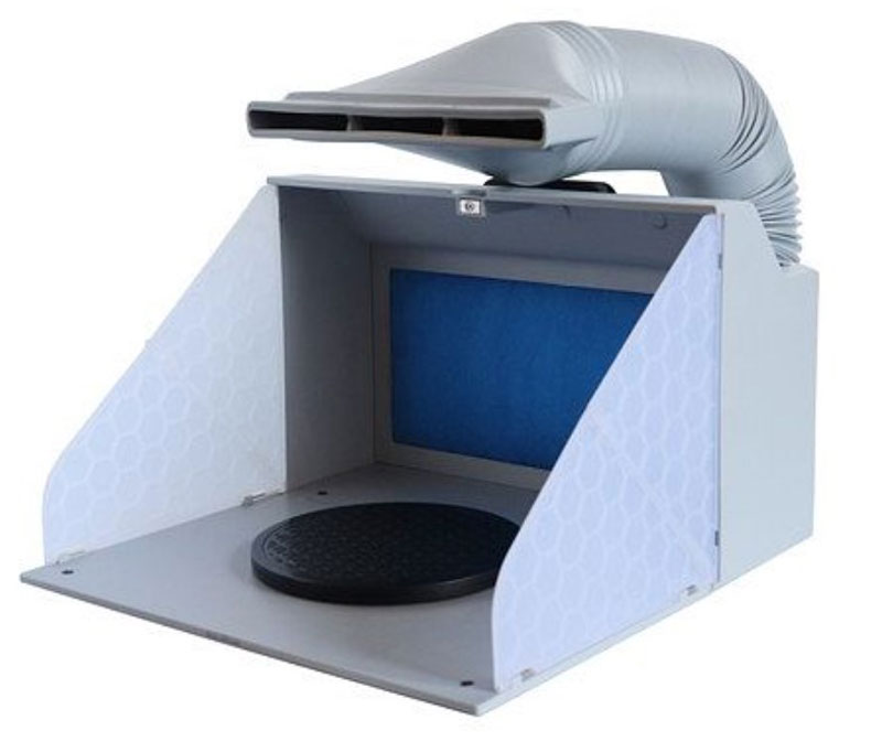Hobby Spray Booth w/Double Exhaust Fans & Duct