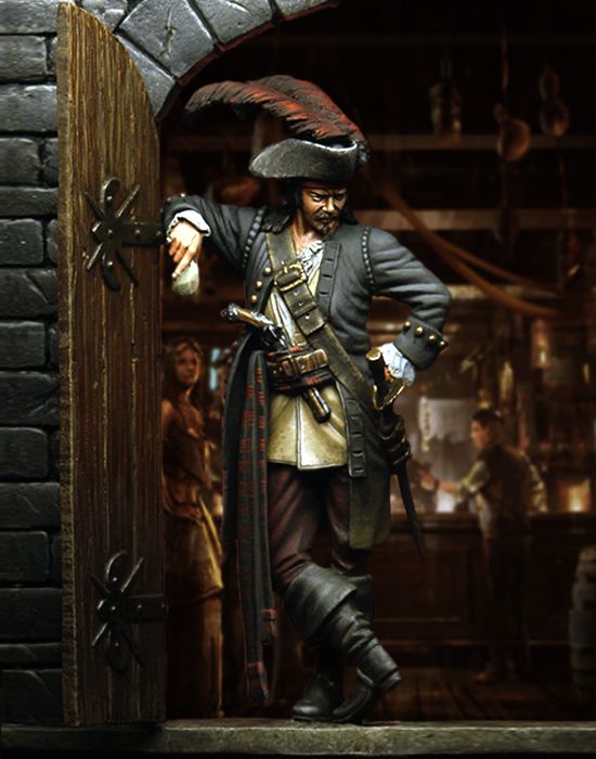 Michigan Toy Soldier Company : Pegaso Models - Pirate Captain 18th