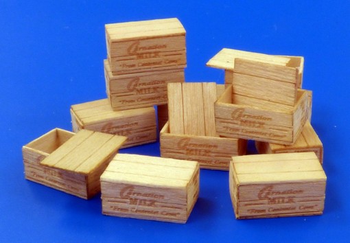 U.S.Wooden crates for condensed milk