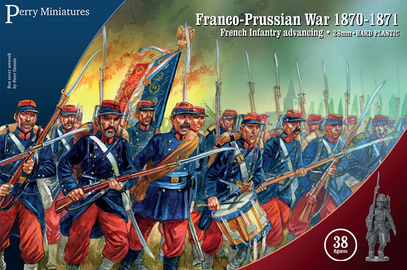 Franco-Prussian War French Infantry Advancing