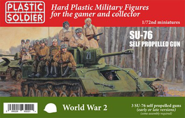 WWII Soviet Su76 Self-Propelled Gun & Crew