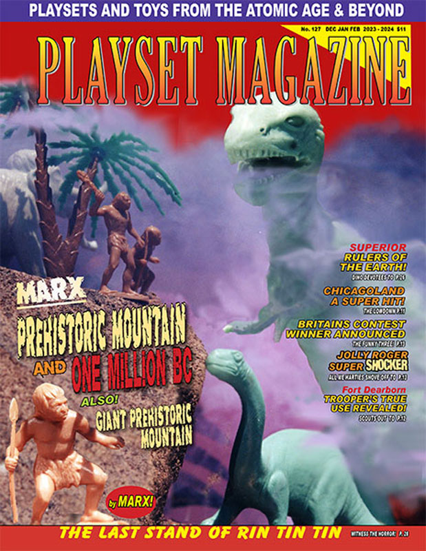 Playset Magazine Issue #127 Marx Prehistoric Mountain – One Million B.C.
