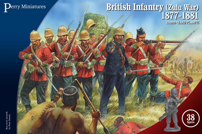 38 British Infantry Zulu War 1877-81 28mm plastic Perry Miniatures New!