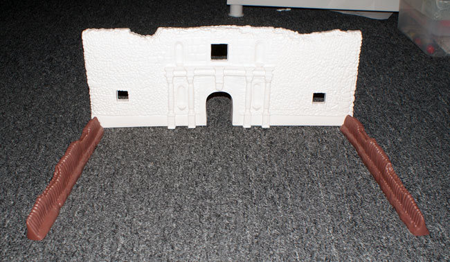 Alamo Fort Facade w/Support Wall Sections