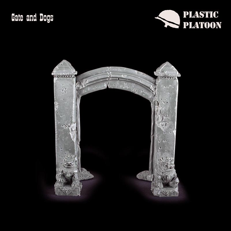 Vietnam Terrain Set 6- Temple Gate & Dog Statues Hue 1968