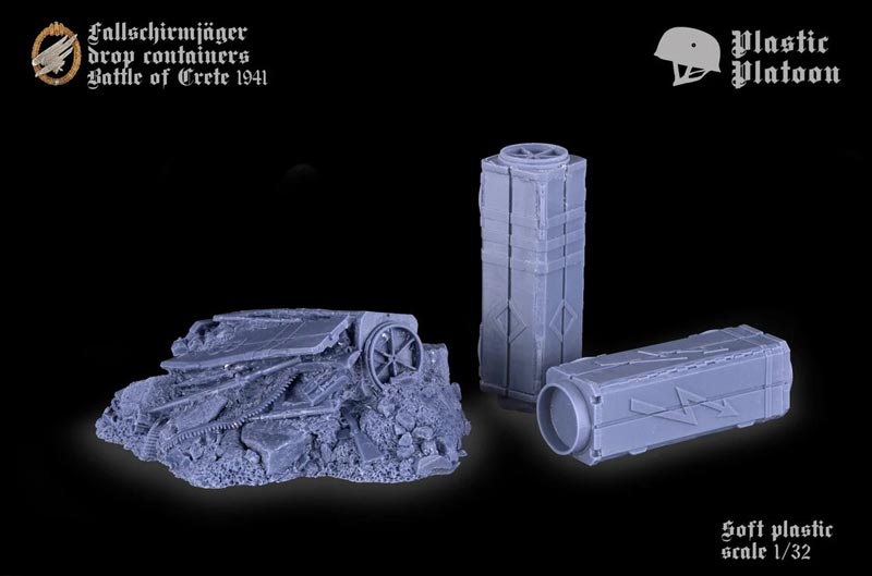 WWII German Fallschirmjagers Containers
