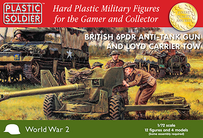 WWII British 6-Pdr Anti-Tank Gun w/Loyd Carrier Tow