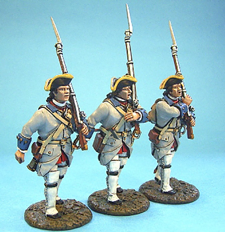 BATTLE ON THE PLAINS OF ABRAHAM 1759 - FRENCH MARCHING #QF-05 - 1 AVAILABLE OOP