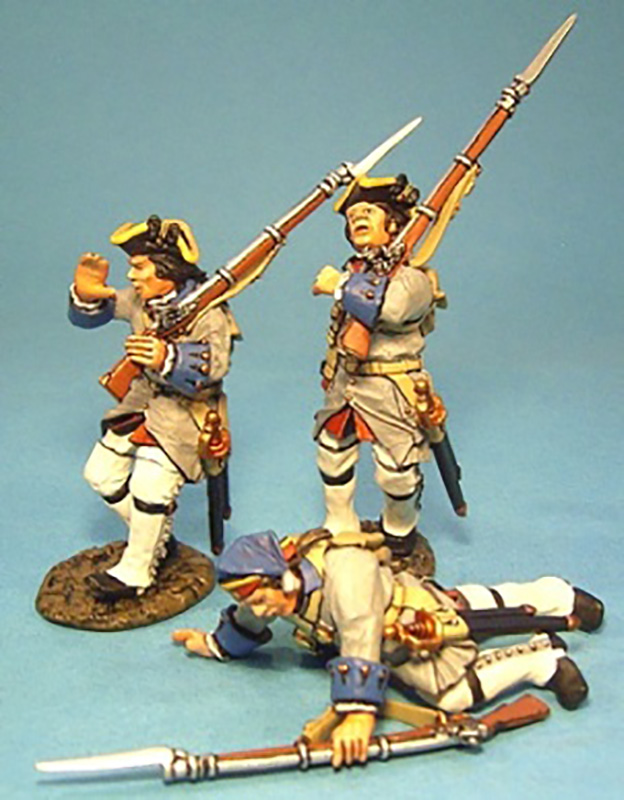 BATTLE ON THE PLAINS OF ABRAHAM 1759 - FRENCH LINE INFANTRY WOUNDED #QF-07 - 1 AVAILABLE OOP