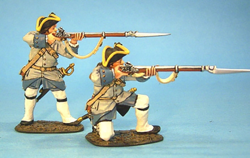 BATTLE ON THE PLAINS OF ABRAHAM 1759 - FRENCH MARINES FIRING #QFM-01 - 1 AVAILABLE OOP