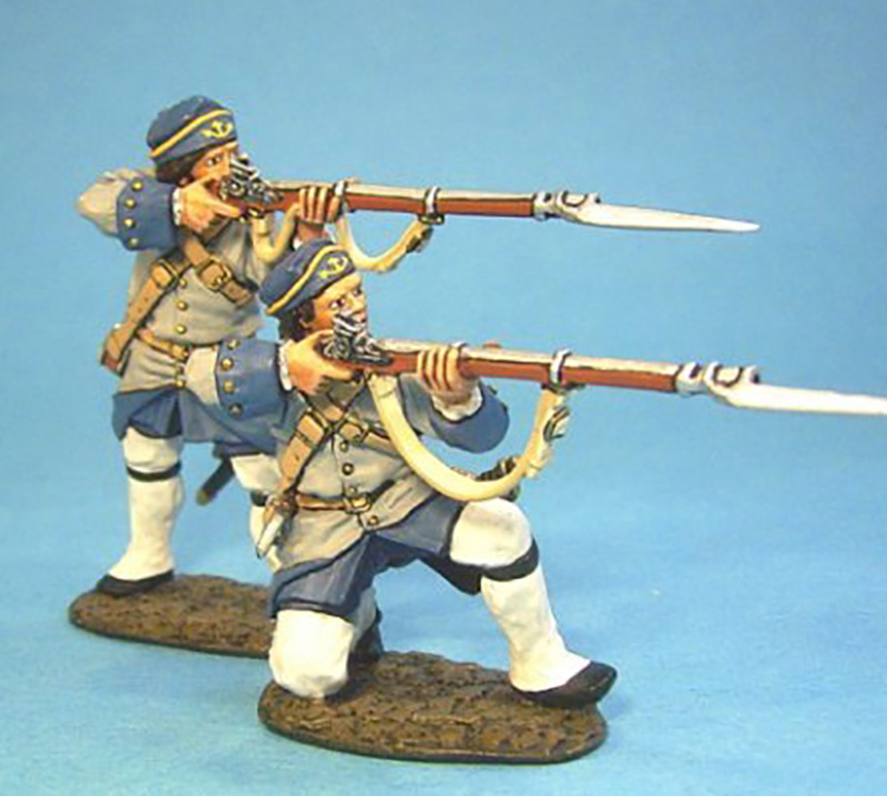 BATTLE ON THE PLAINS OF ABRAHAM 1759 - FRENCH MARINES FIRING #QFM-03 - 1 AVAILABLE OOP