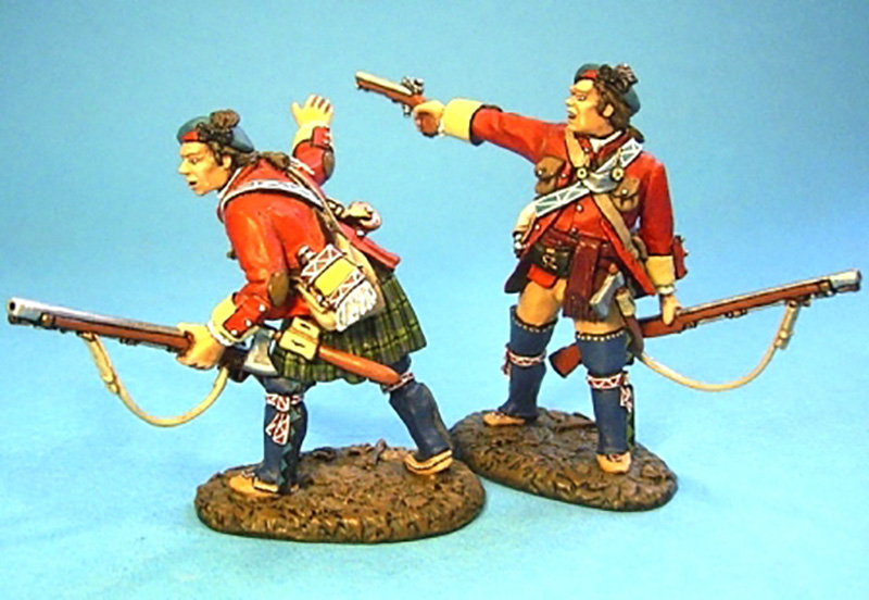 BATTLE ON THE PLAINS OF ABRAHAM 1759 - FRASER HIGHLANDERS OFFICER #QHL-01 - 1 AVAILABLE OOP