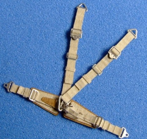 WWI-II Luftwaffe Standard Seatbelts Beige (Pre-Cut Paper/Photo-Etch)