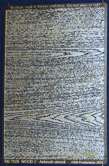 1/32 Wood Grain Etched Pattern #2 Airbrush Stencil