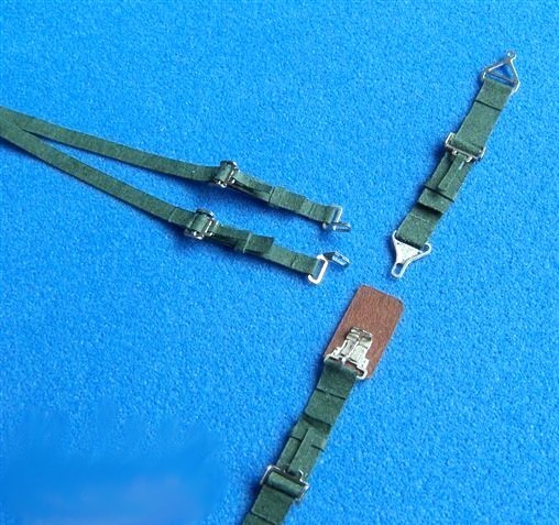 WWII US Seatbelts Green (Pre-Cut Paper/Photo-Etch)