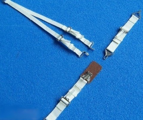 Late WWII USAF, USN Seatbelts White (Pre-Cut Paper/Photo-Etch)