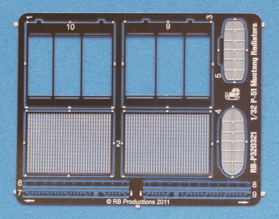 P51 Mustang Radiators (Photo-Etch)