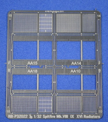 Spitfire Radiators (Photo-Etch)