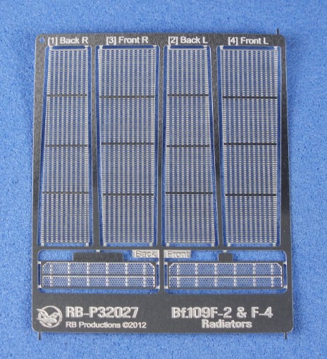 Bf109F2/F4 Radiators (Photo-Etch)