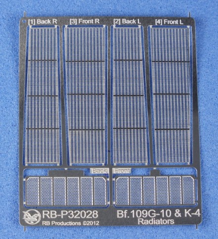 Bf109G10/K4 Radiators (Photo-Etch)