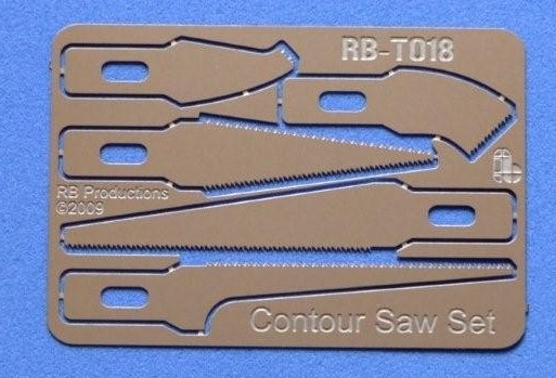 Contour Saw Set: 2 Curved, 2 Tapered, 1 Two-Sided
