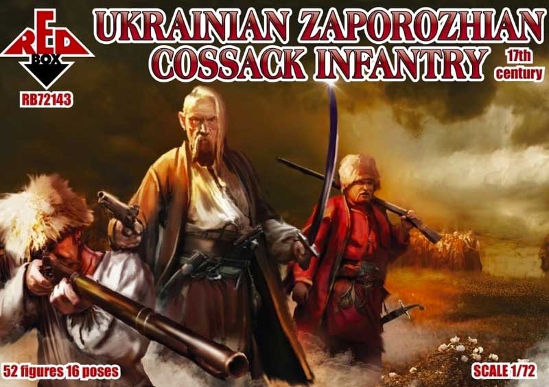 Set.3 Red Box 1/72 72116 Ukrainian Cossack 48 Figs Infantry, 16th Century 