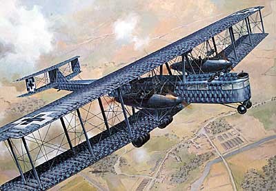 Zeppelin Staaken R VI Heavy WWI German BiPlane Bomber