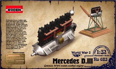 Mercedes D III WWI Water-Cooled Aircraft Engine