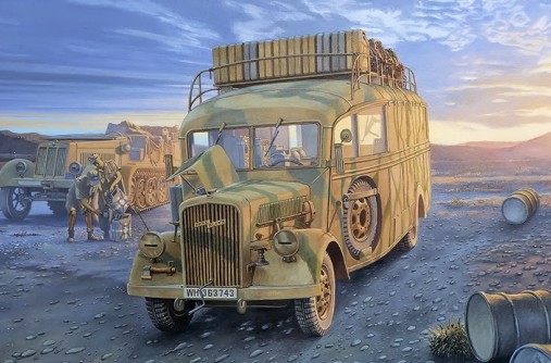 WWII Opel Blitz 3.6-47 Type W39 Stabswagen Omnibus