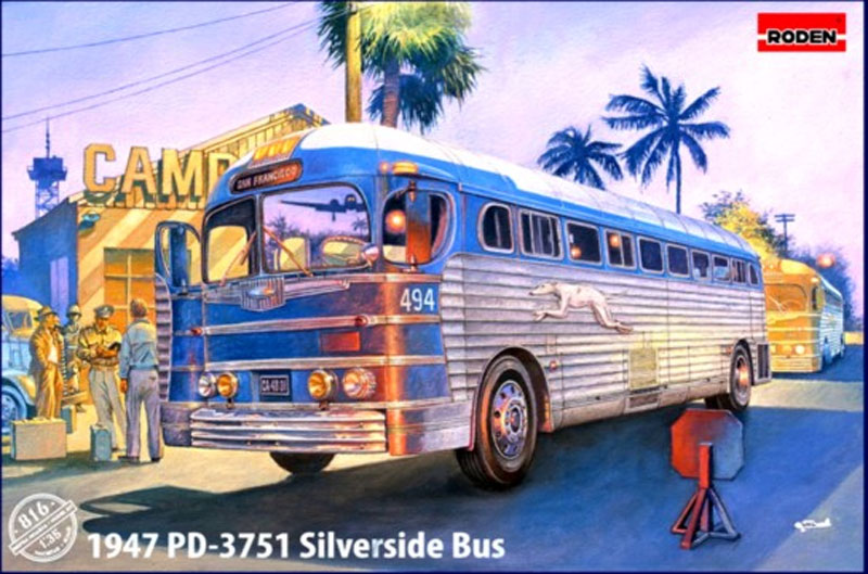 1947 GMC PD3751 Silverside Greyhound Bus