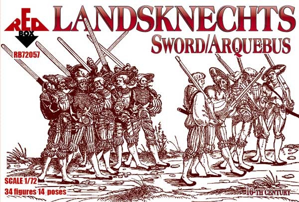 Tin soldiers "Renaissance " # M 118 Landsknecht sword,16th century 54 mm,1/32 
