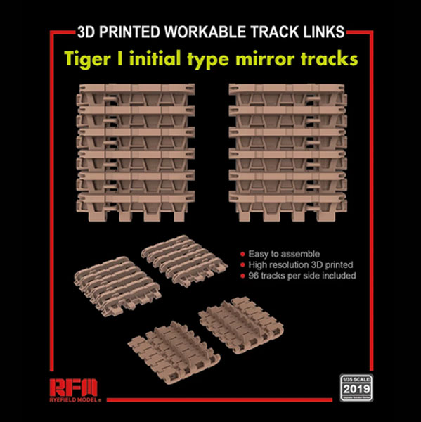 Tiger I Initial Type Mirror Workable Track Links Set
