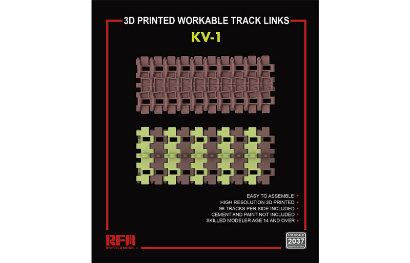 KV-1 3D Printed Workable Track Link Set