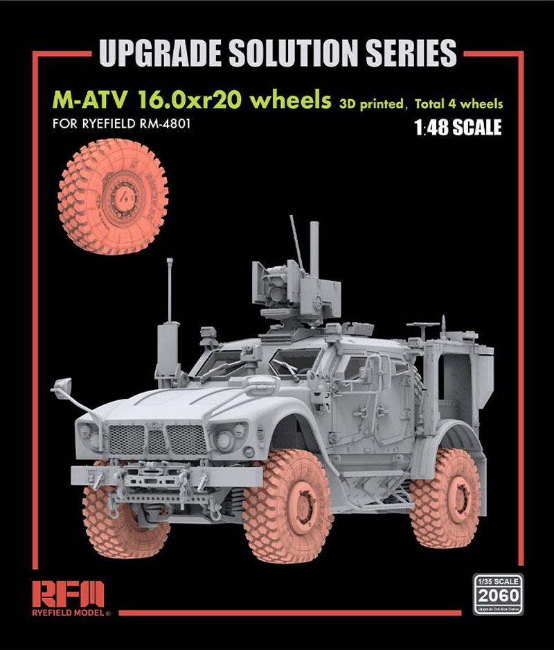 M-ATV 16.0xR20 3D Printed Wheels Upgrade Set