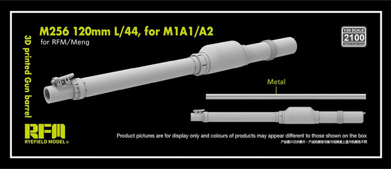 Rye Field M256 120mm L/44 Gun Barrel for M1A1/M1A2 Abrams