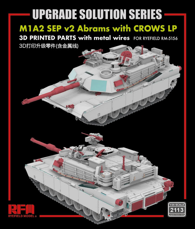 Rye Field Models M1A2 SEP v2 Abrams with CROWS LP Upgrade Set (RFM Kit)
