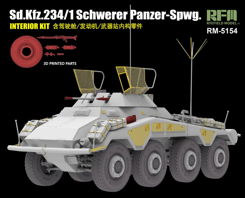 Rye Field Models Sd.Kfz.234/1 Schwerer Panzer-Spwg