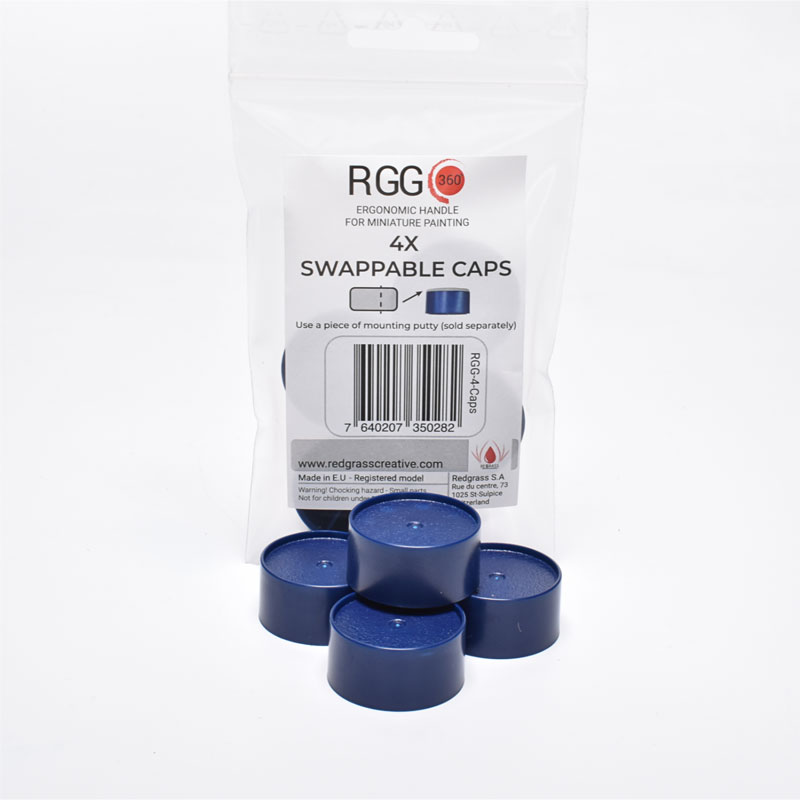 Redgrass Games 4x Swappable Caps for RGG360 Painting Handle
