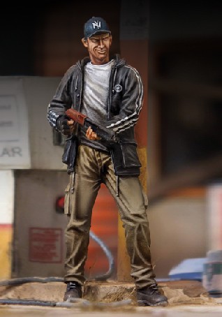 Zombie Hunter Man w/Gun