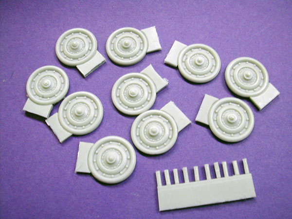 King Tiger Road Wheels Conversion Kit for Meng Toons Tanks