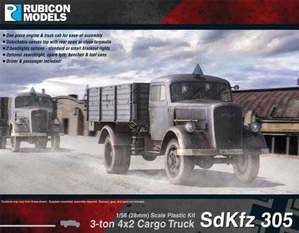 WWII SdKfz 305 3-ton 4x2 Cargo Truck